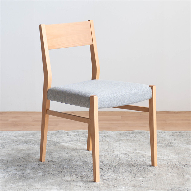 DCジャンブル01 ダイニングチェア ビーチクリア アネルカグレー 1脚 単品 チェア 椅子