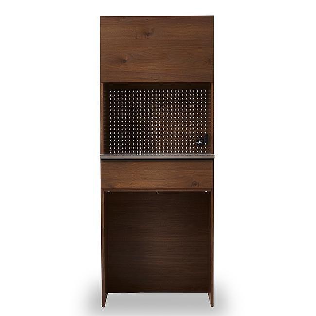 ダイニングボード オウル 70サイズ　上：レンジボード＋下：ダスト／ウォールナット