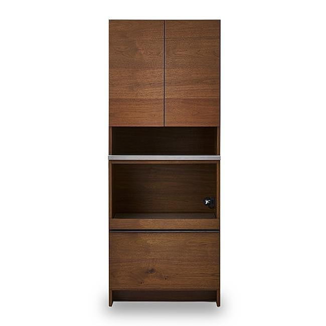 ダイニングボード オウル 70サイズ　上：ダイニングボード＋下：レンジボード／ウォールナット