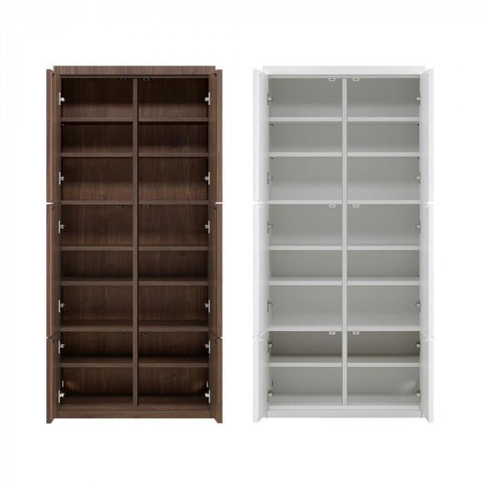 ミュージアム 幅80cm 板戸 コレクション棚 収納棚 キャビネット 高級 大川家具 壁面収納  【開梱設置】