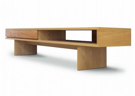 【大川家具】 開梱設置 200cm TVボード ホワイトオーク センダン材 国産材 キルト