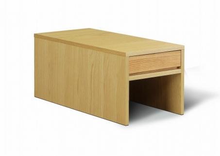 【大川家具】サイドテーブル オーク材 センダン材 無垢 幅39cm 高さ36cm【開梱設置】