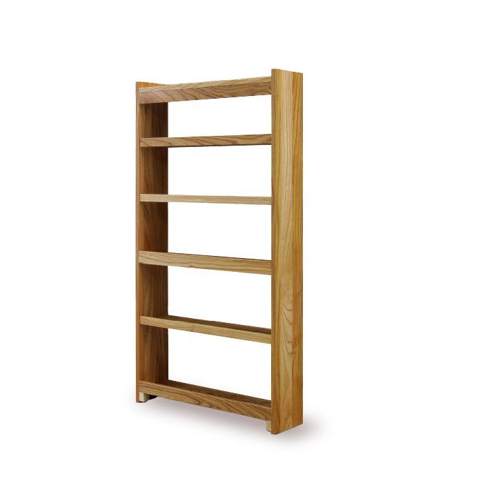 大川家具　フリーシェルフ　栴檀（センダン）A-90H　棚　高さ175.2cm×幅92.0cm×奥行24.1cm　5段　可動棚板3枚