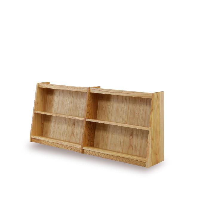 大川家具　フリーシェルフ　栴檀（センダン）B-180L　棚　高さ80.0cm×幅92.0cm×奥行36.6cm　2段　可動棚板1枚