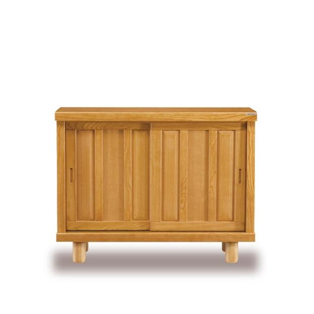 大川家具　シューズボックス　和光1100L　幅110cm  靴箱 収納