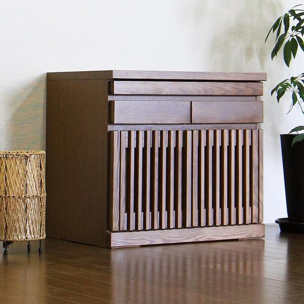 仏壇台 仏壇下台 お仏壇 大川家具 完成品 60cm 幅60cm ミニ仏壇 小型仏壇 日本製 AKBU-02-60L ライトブラウン