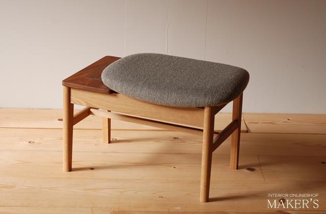 カレン 玄関ベンチ オーク ウォールナット 無垢材【福岡県・辻製作所】