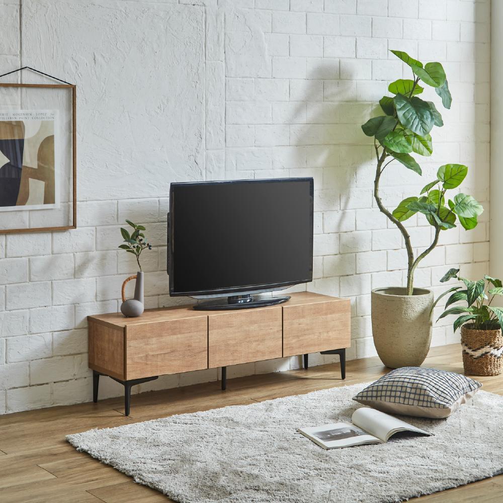 テレビボード 【フィスバ 120 ローボード】 ナチュラル