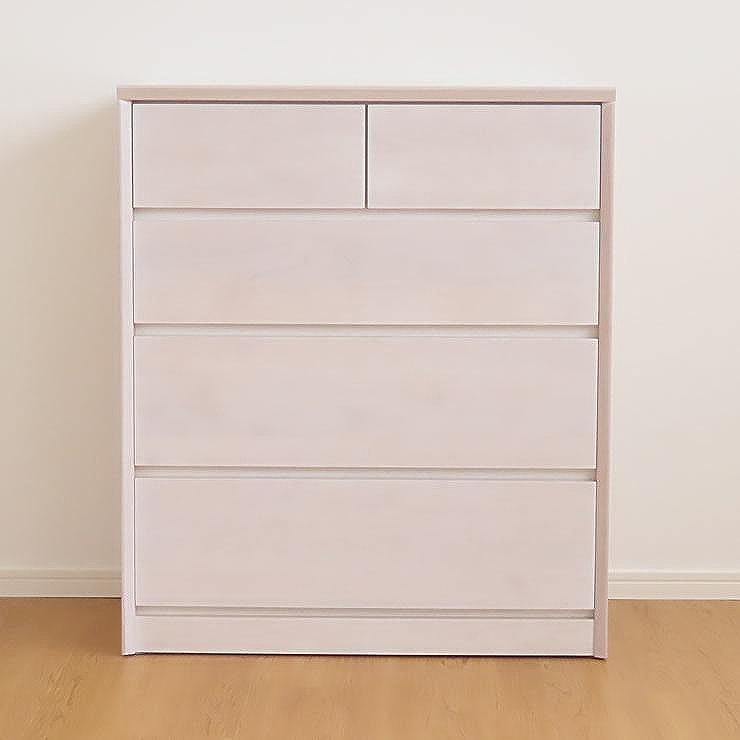 80幅 ローチェスト ホワイト 白 シンプル チェスト タンス たんす アルダー材 天然木 国産 大川家具 完成品 大容量