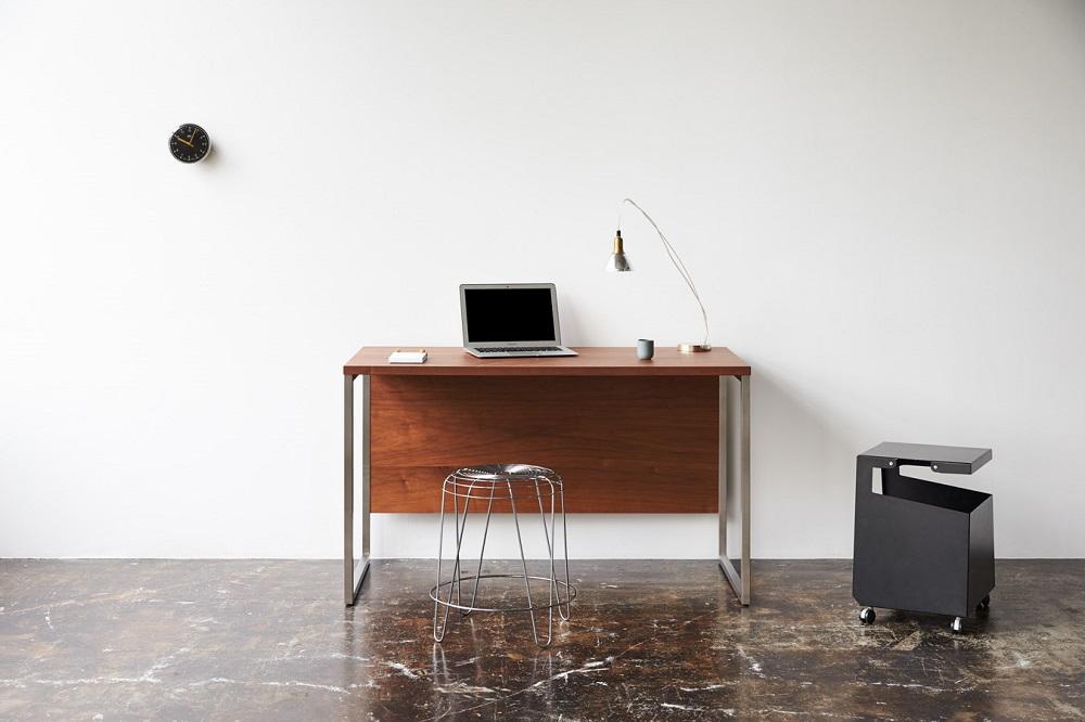 オーダーワークデスク　ウォールナット　 　幅80cm～120cmまで