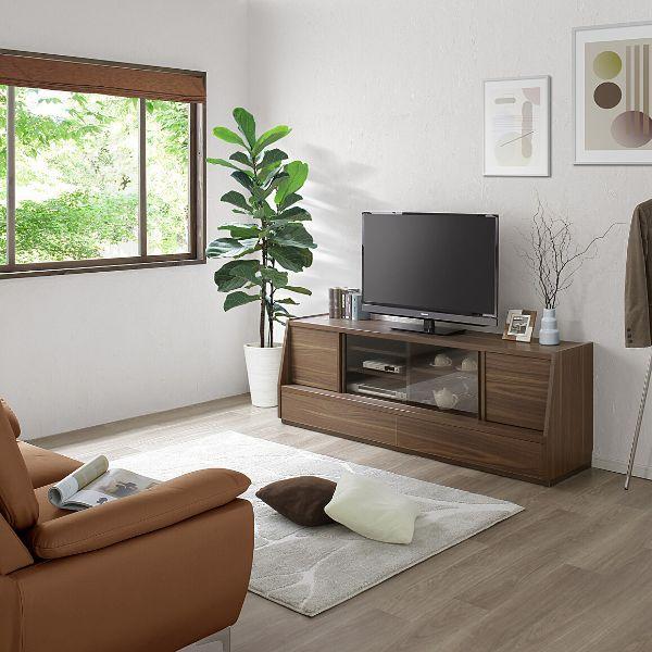 テレビ台 幅180cm クレージュ【ブラウン】