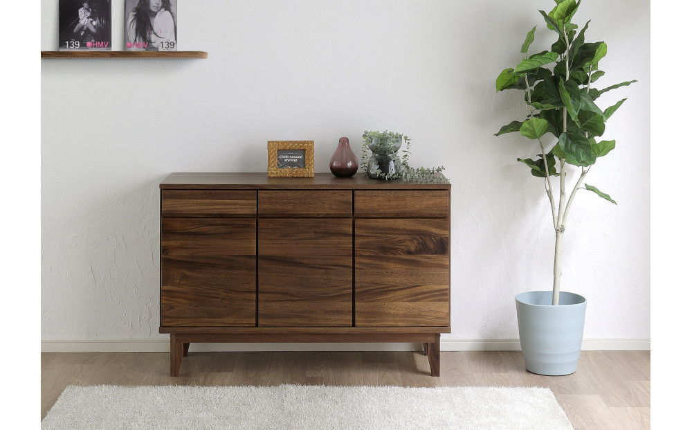 大川家具 幅120cm サイドボード 無垢材 -owl-オウル