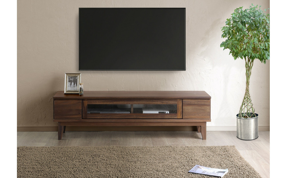 大川家具 幅153cm テレビボード 無垢材 -owl-オウル