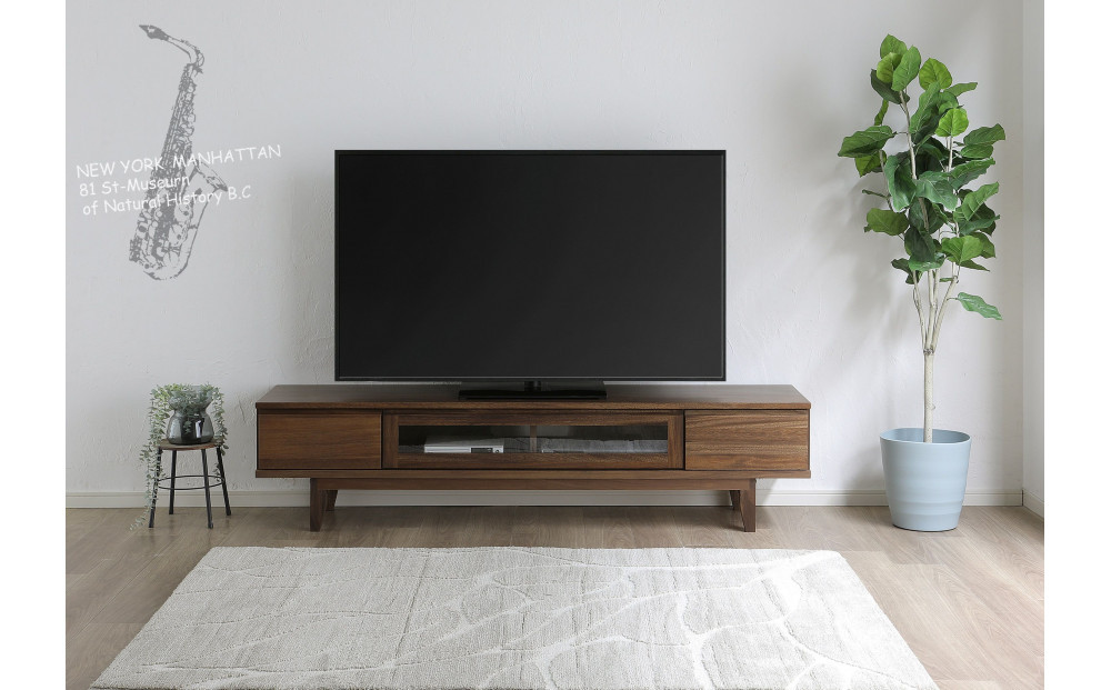 大川家具 幅180cm テレビボード 無垢材 -owl-オウル