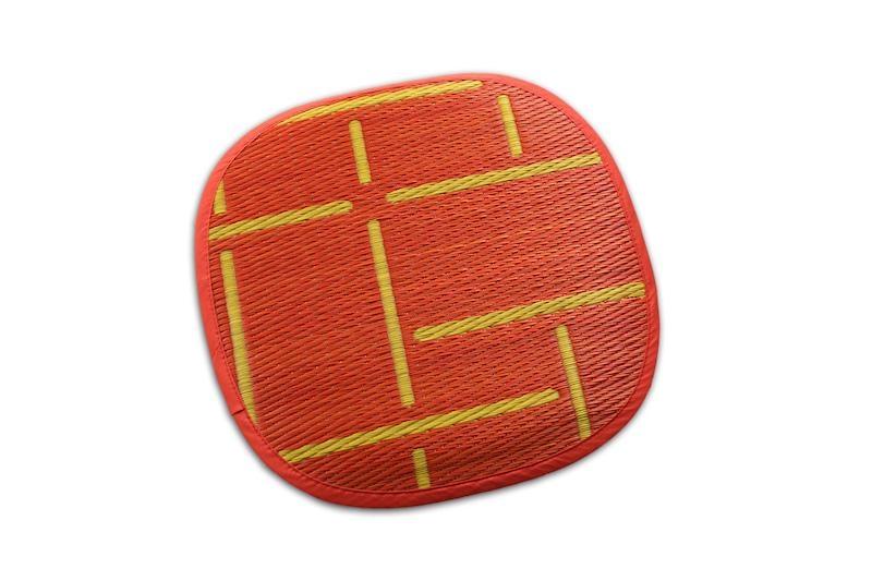 OTO い草クッション 47×47cm 2枚組【MACHI-MACHI RED】