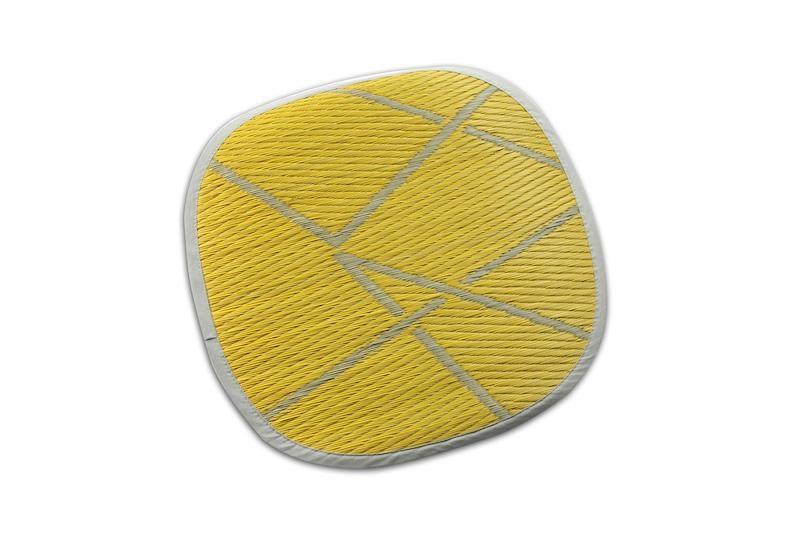 OTO い草クッション 47×47cm 2枚組【ZIG-ZAG YE】