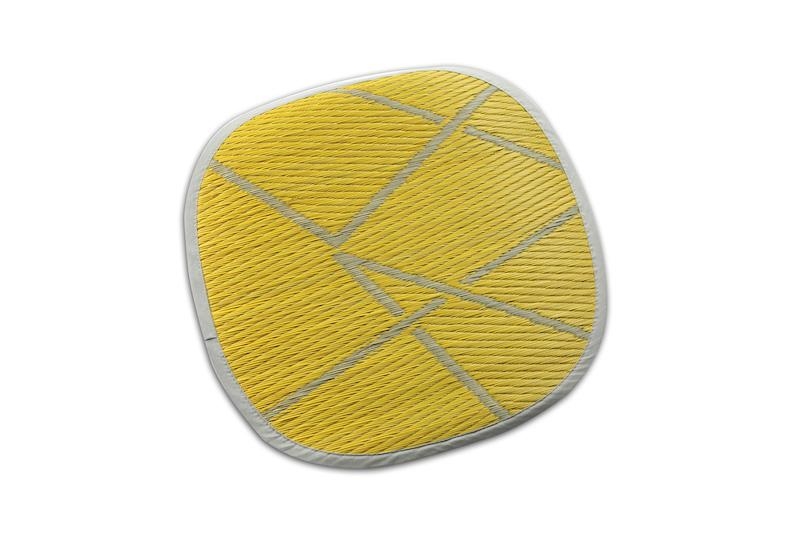 OTO い草クッション 35×35cm 2枚組【ZIG-ZAG YE】