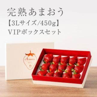 [2025年1月〜4月納品分予約販売]武下さんちの完熟あまおう3Lサイズ450g。白いVIPボックスに入れて!