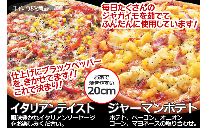 CT-007 職人さんの手作り～ピザ４枚とグラタン４個のバラエティセット～