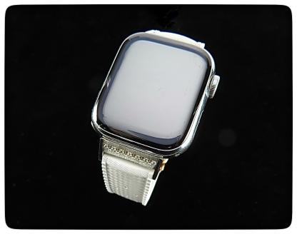 CN-009_Apple Watch専用シルバー925製チャーム_sevenstone(Diamond)&ラバーバンド
