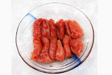 CE-004 【博多紀久屋】無着色辛子明太子切子（360ｇ）