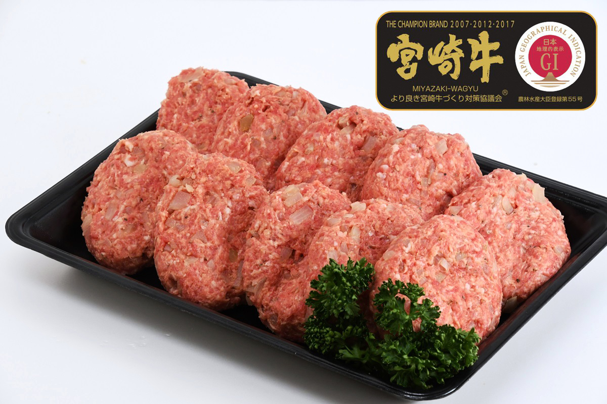 BD-030 【自家製】宮崎牛プレミアムハンバーグ１０個