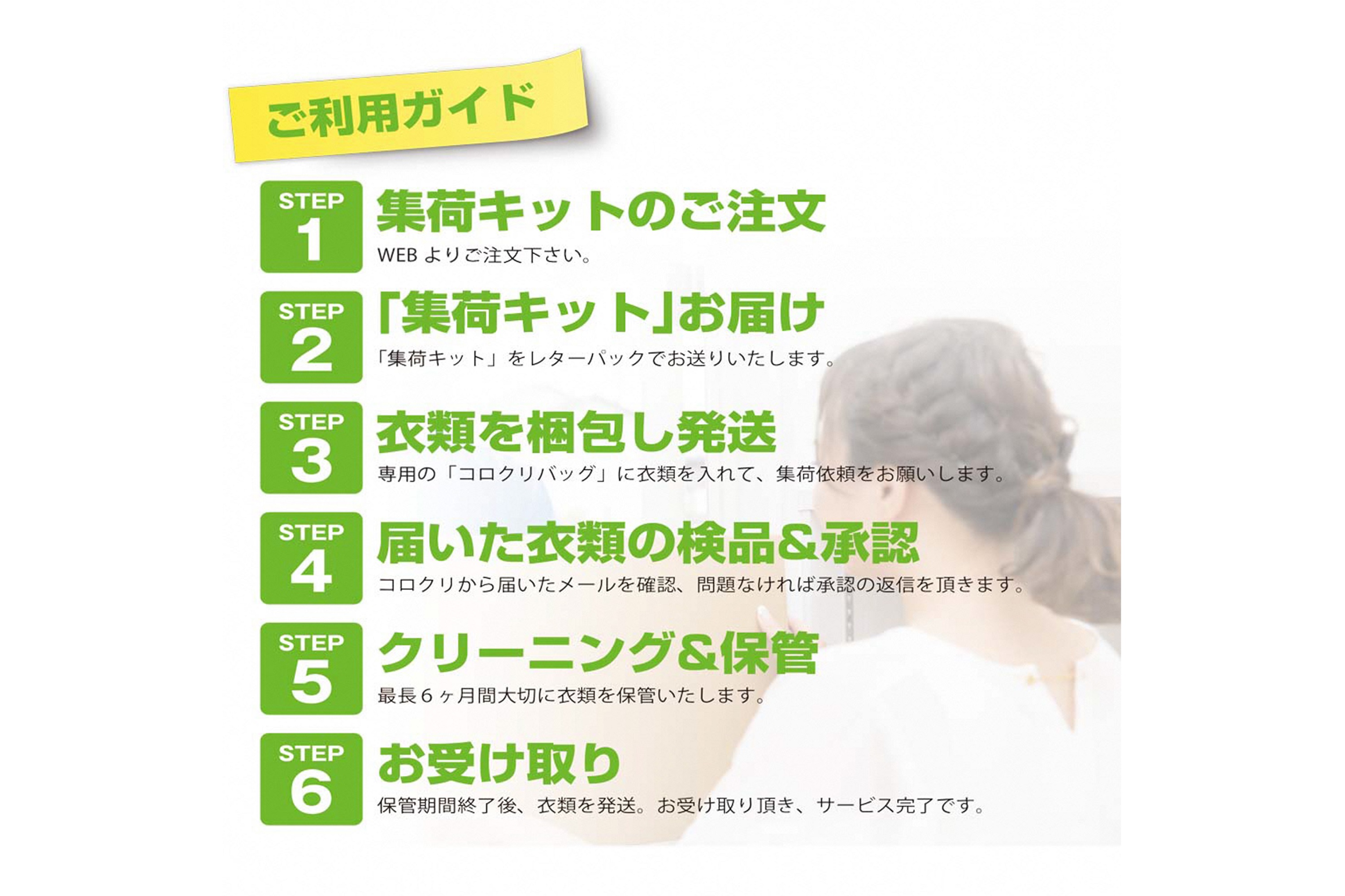 CS-001 クリーニングと衣類保管の「コロクリ」。衣替えらくらく収納パック（15点用）
