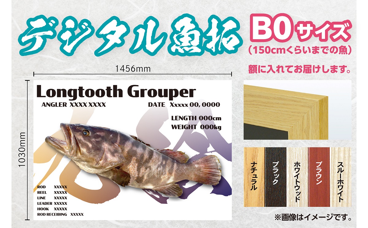 CM-025 【B0・デジタル魚拓ギフトカード】メモリアルフィッシュを釣れたてのままに。