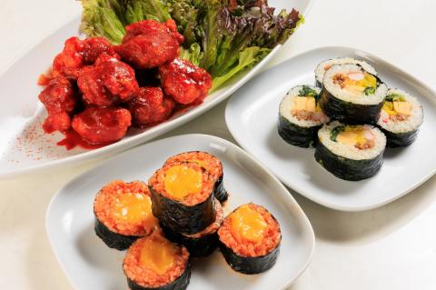 AS-002  ２種のキンパ（特製キンパ・チーズキンパ)とヤンニョムチキン2パックのお家で本格韓流ごはんセット