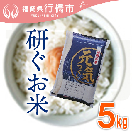 AF-018　福岡県産元気つくし【研ぐお米】5kg