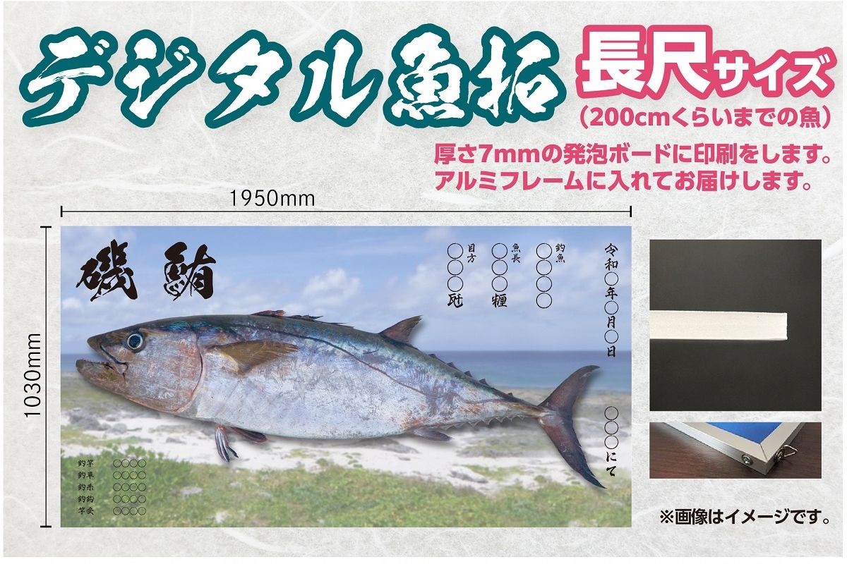 CM-017 【長尺・デジタル魚拓】メモリアルフィッシュを釣れたてのままに。