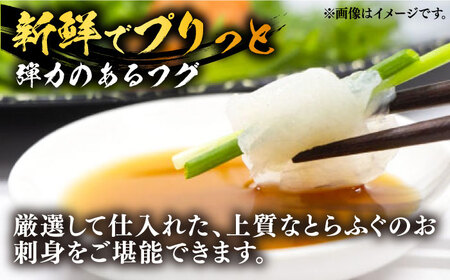 【全12回定期便】国産活本ふぐ（とらふぐ）の刺身 《もり多》【豊前市】 とらふぐ ふぐ [VAF049]