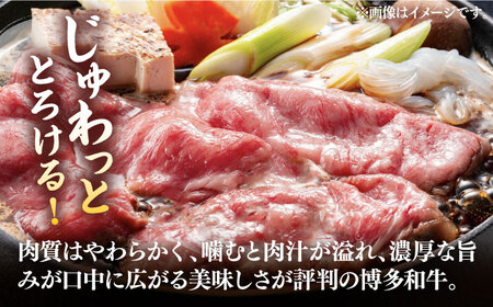 【厳選部位】博多和牛 サーロイン しゃぶしゃぶすき焼き用 1kg（500g×2p）《豊前市》【MEAT PLUS】肉 お肉 牛肉 [VBB041]