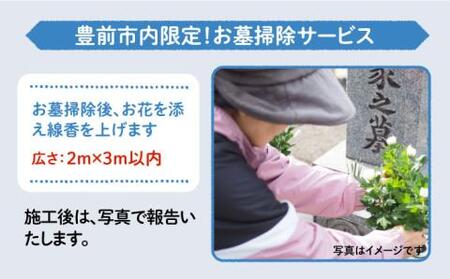 【豊前市内限定】お墓掃除 広さ2ｍ×3ｍ以内 《豊前市》【公益社団法人 豊前・上毛シルバー人材センター】 [VBO008]