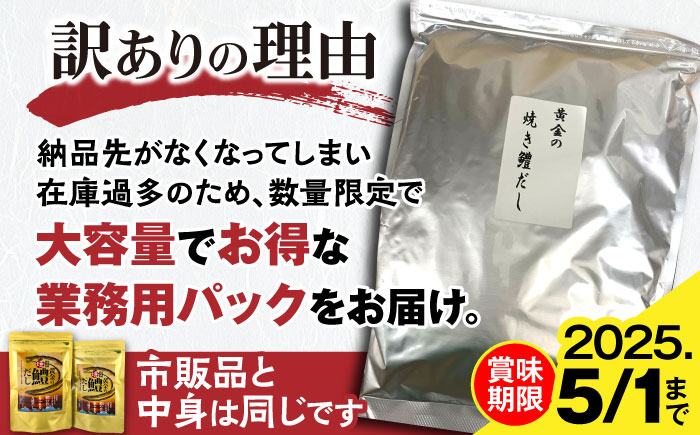 【訳あり】豊前海 黄金の焼鱧だし（大容量タイプ）5ｇ（ティーパックタイプ）×100包　≪豊前≫【ぶぜん街づくり会社】　はも　ハモ　出汁 [VBQ030]