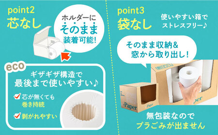 【全3回定期便】芯・袋なし！ トイレットペーパー シングル 36個入 「e-Paper」《豊前市》【大分製紙】 芯なし 130ｍ 無包装 コアレス [VAA047] 通常配送（北海道・沖縄・離島を除く）