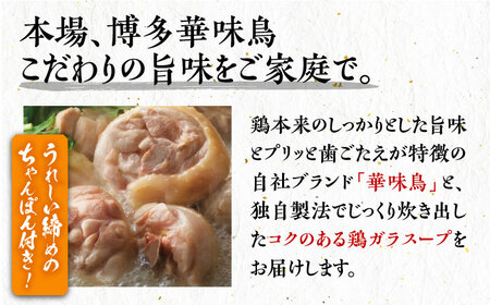 【全12回定期便】博多華味鳥 水炊き セット ちゃんぽん付き 3~4人前 《豊前市》【トリゼンフーズ】博多 福岡 鍋 鶏 水たき みずたき [VAC014]