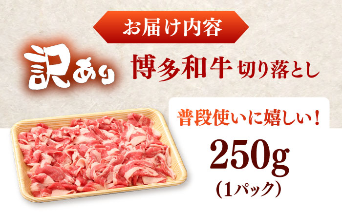 【訳あり】【A4～A5】博多和牛 切り落とし 250g 《豊前市》【株式会社木村食品】牛肉 和牛 国産牛 訳アリ [VEG026]