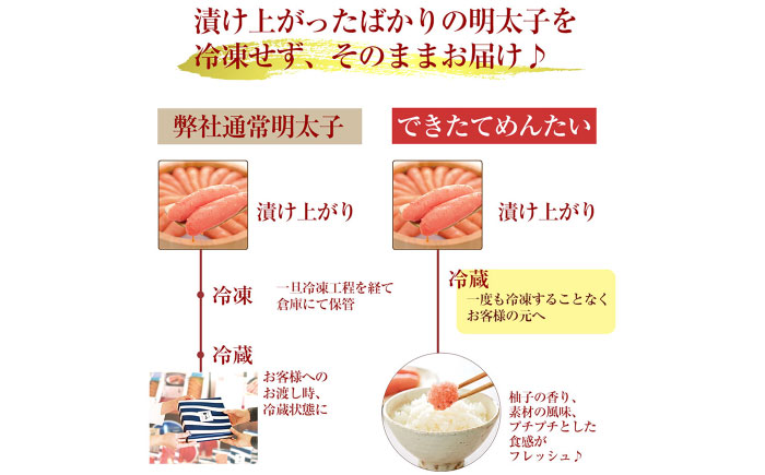 やまや できたてめんたい(切子) 150g×3個セット 《豊前市》【(株)やまやコミュニケーションズ】辛子明太子 明太子 めんたいこ 福岡 [VEN017]
