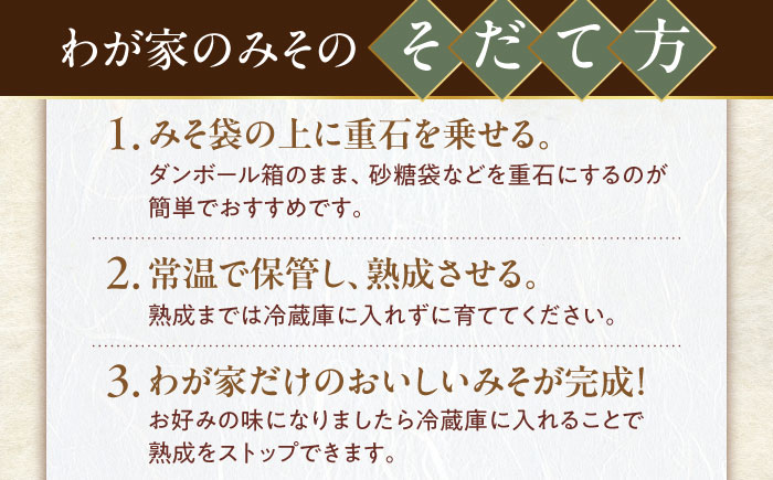 育てる味噌 10kg《豊前市》　【浦野醤油醸造元】みそ 米味噌 [VAV020]