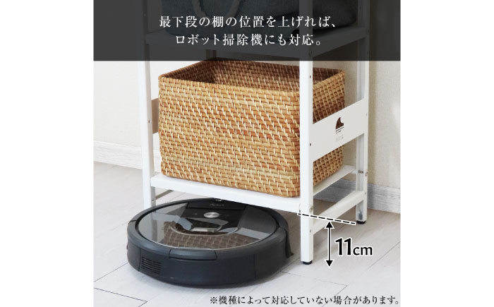 M.O.L アイアンシェルフ 3段 幅42cm×奥行30cm ホワイト MOL-XS423(WT) 《豊前市》【ミナト電機工業株式会社】家具 棚 組み立て インテリア [VBZ029]