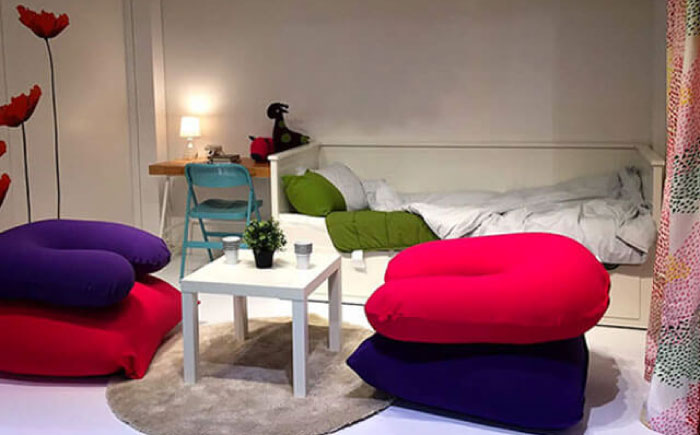 10/16 受付終了！【選べるカラー】Yogibo Mini  《豊前市》【株式会社Yogibo】ヨギボー ミニ ソファ クッション 枕 ベッド [VDI003] ダークグレー