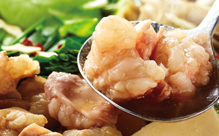 やまや 博多もつ鍋 あごだし醤油味 牛もつとスープのセット (4人前) 《豊前市》【(株)やまやコミュニケーションズ】もつ鍋 モツ 鍋 福岡 [VEN019]