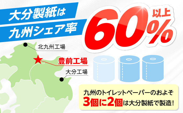 【隔月配送 全6回定期便】【細穴タイプ】トイレットペーパー シングル 24ロール 長巻き 130m (6ロール×4パック) 宅配 コアレス 《豊前市》【大分製紙】 日用品 消耗品 常備品 大容量 [VAA073]
