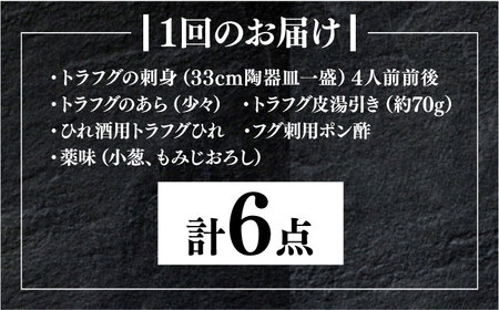 【全12回定期便】国産活本ふぐ（とらふぐ）の刺身 《もり多》【豊前市】 とらふぐ ふぐ [VAF049]