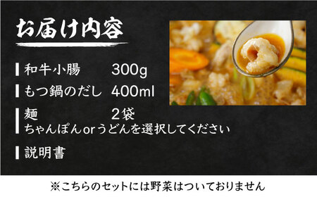 新元祖味噌もつ鍋 2～3人前 セット ( ちゃんぽん or うどん ) 【焼肉・もつ鍋 平壌屋】《豊前市》国産牛 もつ もつ鍋 ホルモン [VAH038] うどん