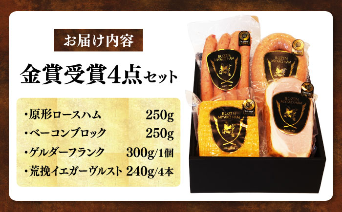 【ドイツで金賞受賞！】 DLG 2024 金賞 受賞 セット《豊前市》【みやこハム】 [VAN001] 肉 ハム ウインナー ベーコン ソーセージ 贈り物 ギフト ウインナーソーセージ ウインナー ソーセージ ベーコン ハム おつまみ ビール