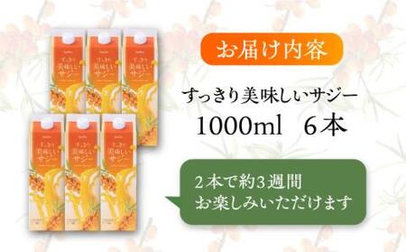 【3か月分を一回で配送】家族みんなでおいしく飲める！すっきり美味しいサジー（6本）《豊前市》【ハウスボトラーズ】 [VAX046]