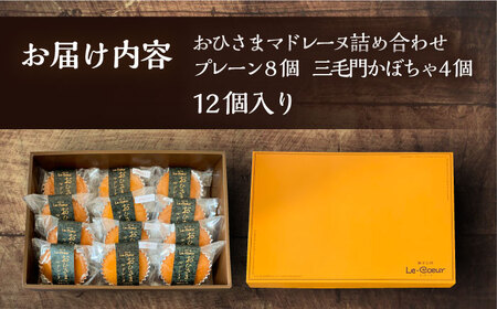 おひさまマドレーヌ12個詰め合わせ (おひさまマドレーヌ8個 三毛門かぼちゃマドレーヌ4個)《豊前市》【菓子工房ルクール】 お菓子 菓子 詰め合わせ 洋菓子 [VBI003]
