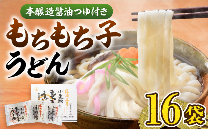 もちもち子うどん（16食入り）《豊前市》【富士菊】うどん 麺 [VAI014]